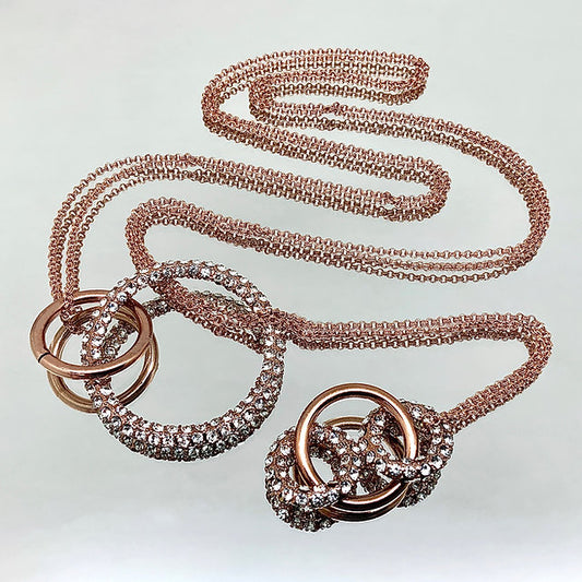 Premium Crystal Round Pave Necklace