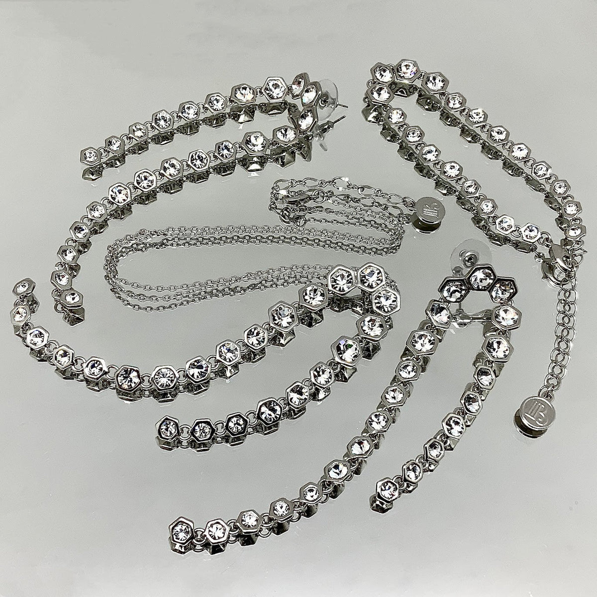 Heptagon Stone Jewelry Set