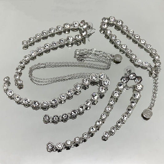 Heptagon Stone Jewelry Set