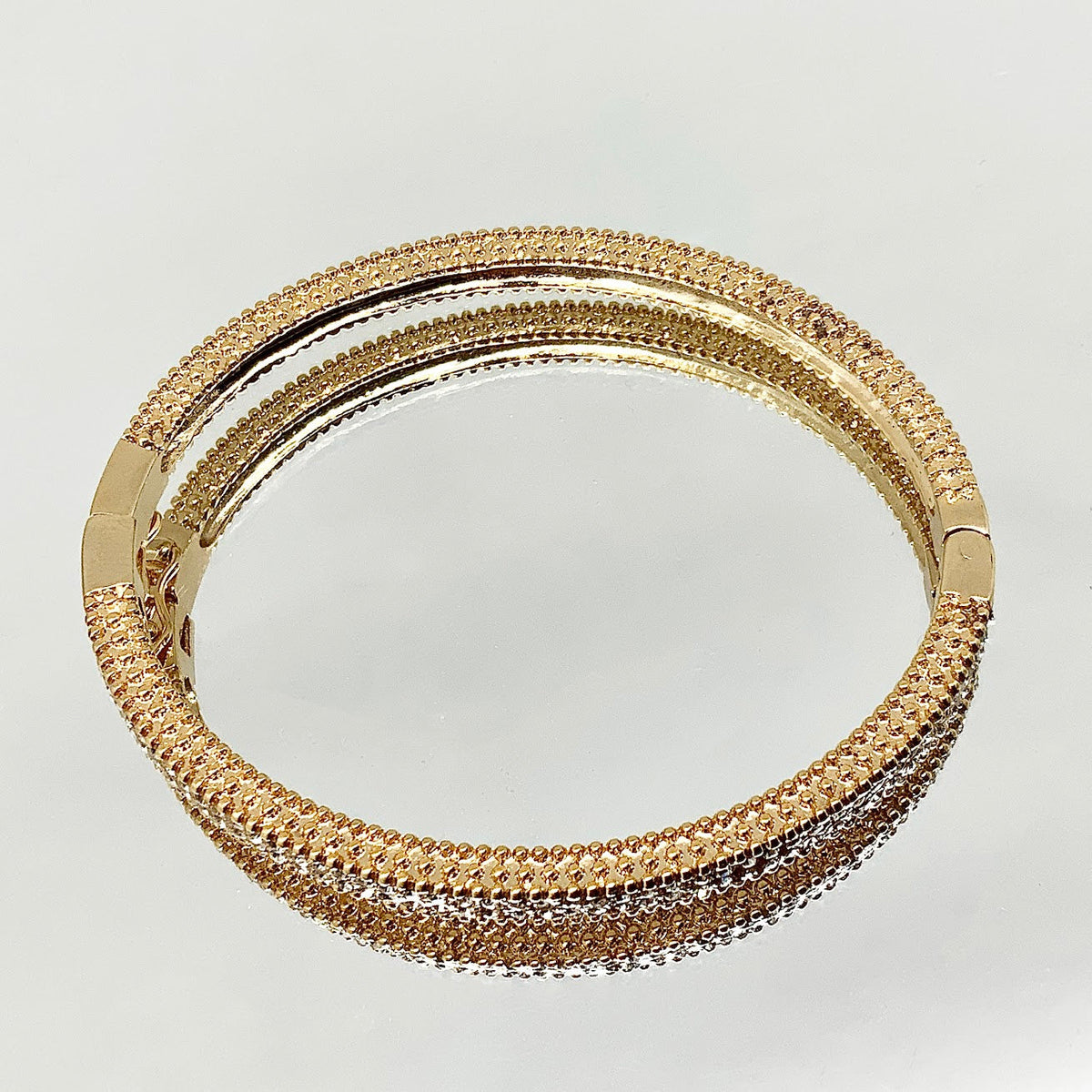 Premium Crystal 2 Row Crystal Bangle