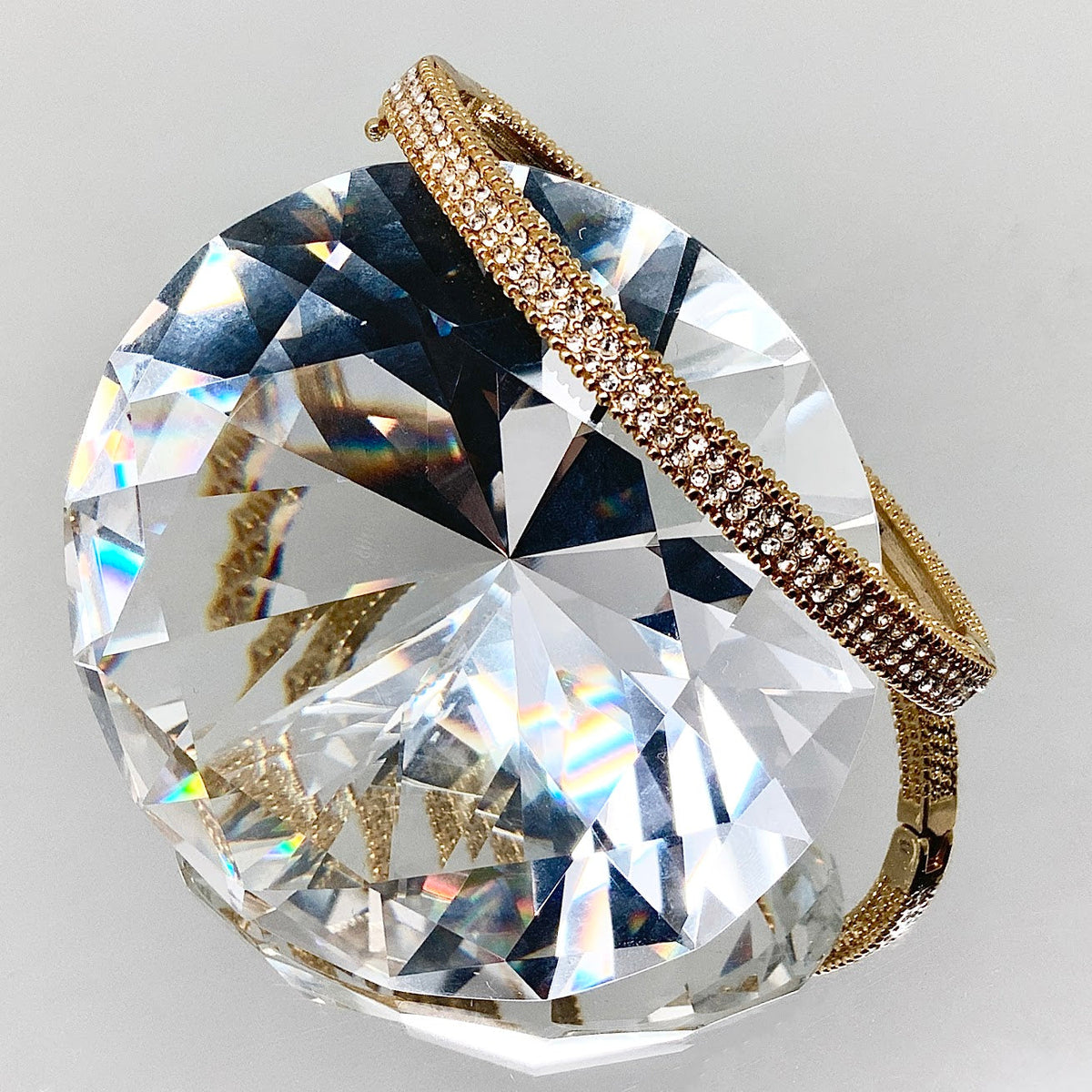 Premium Crystal 2 Row Crystal Bangle