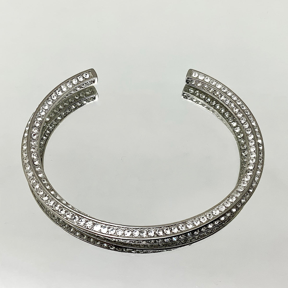 Premium Crystal Twist Bangle