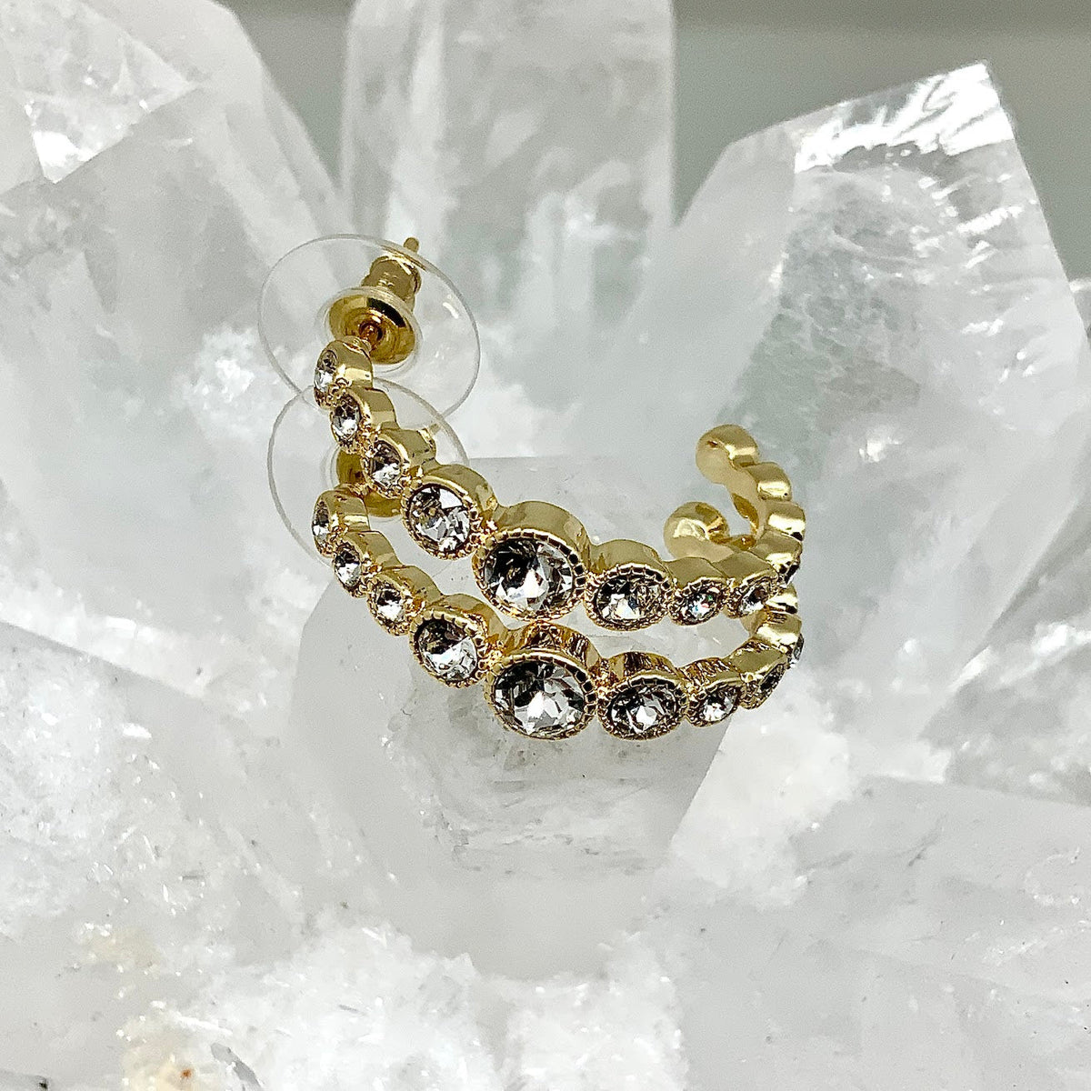 Premium Crystal Cluster Earrings