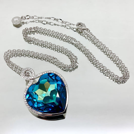 Premium Crystal Large Heart Titanic Necklace Pendant
