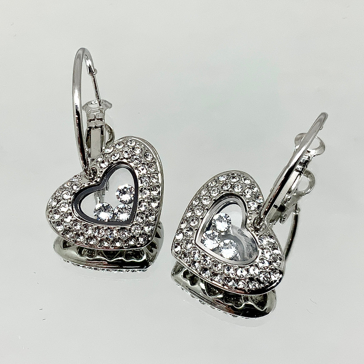 Premium Crystal Floating Heart