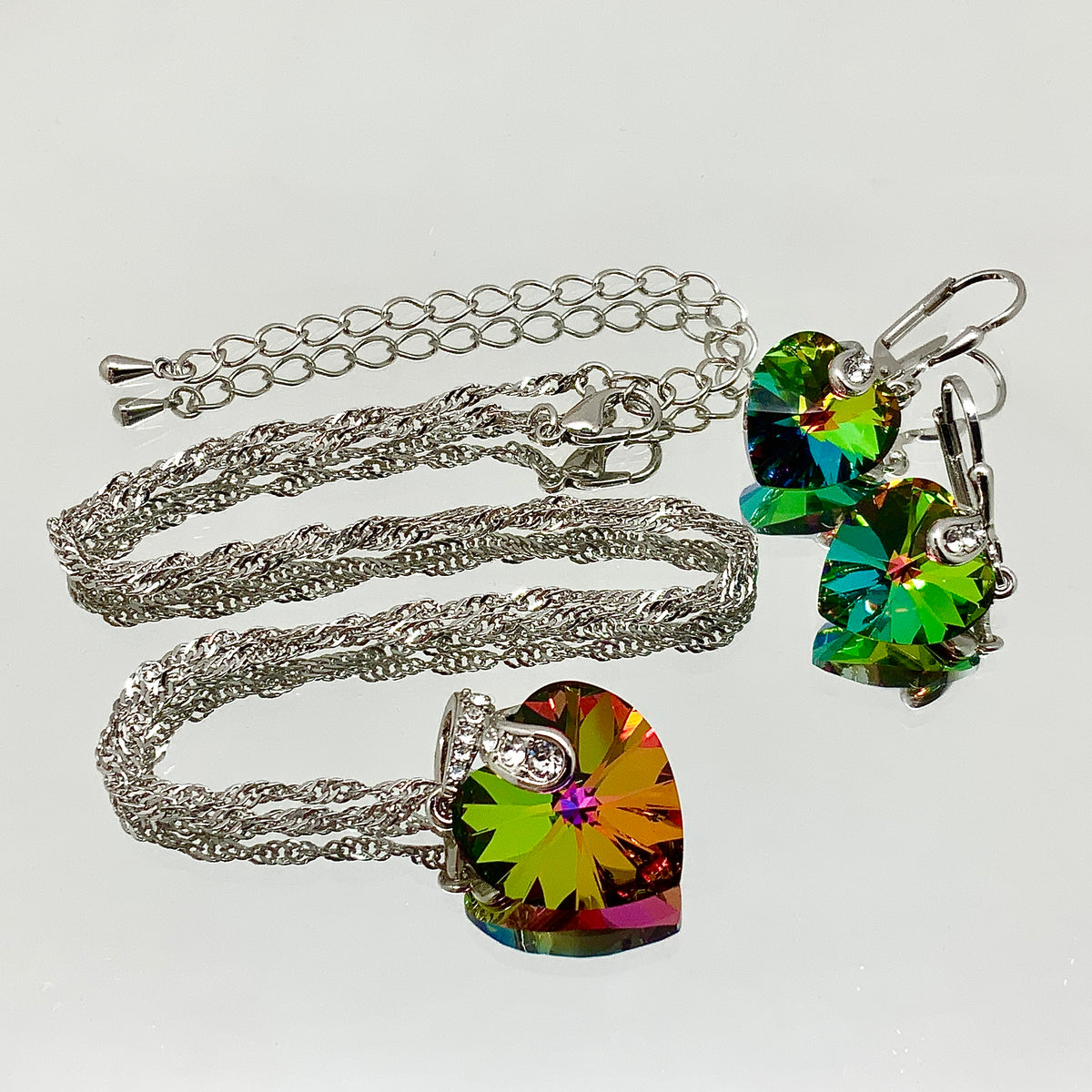 Premium Crystal Heart Set