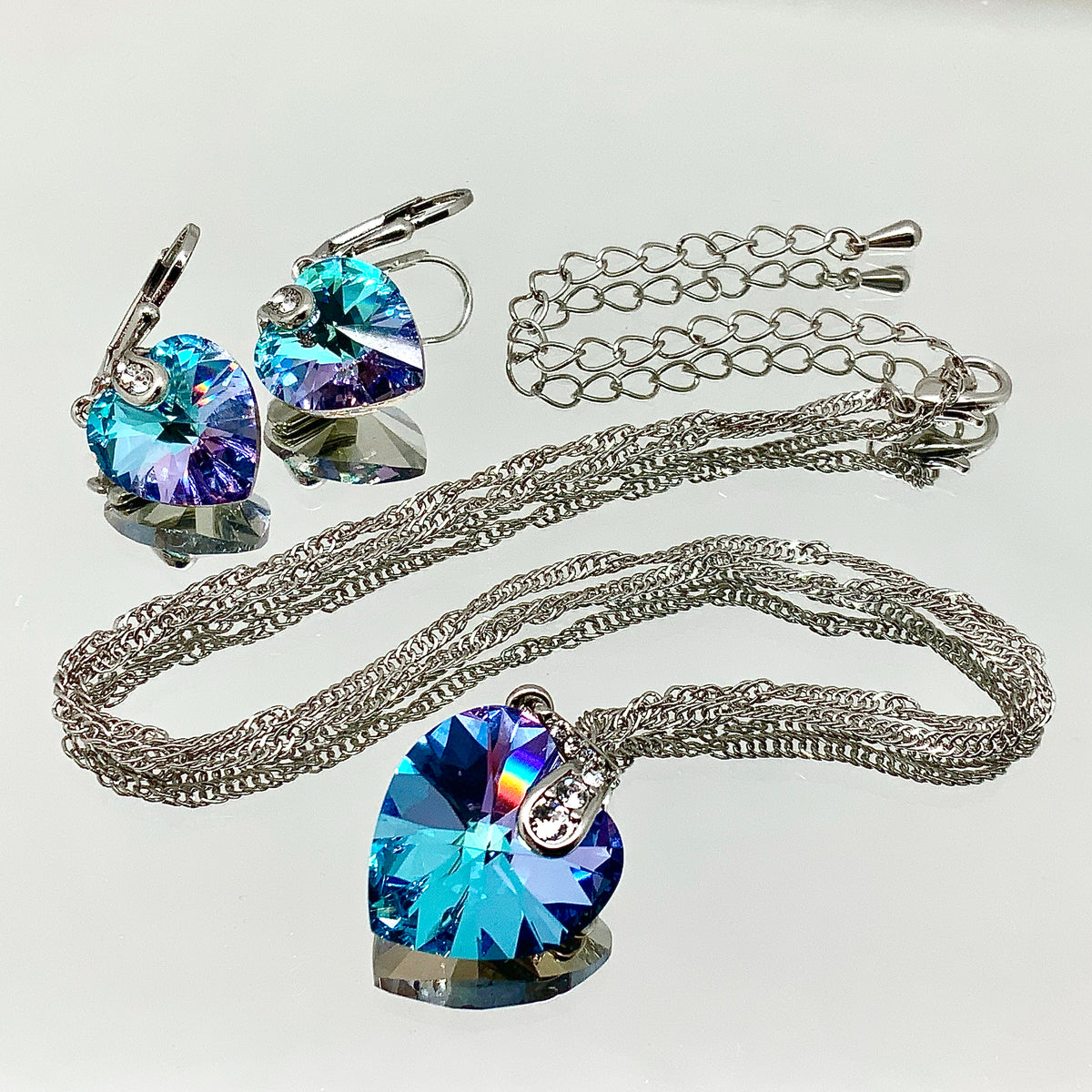 Premium Crystal Heart Set