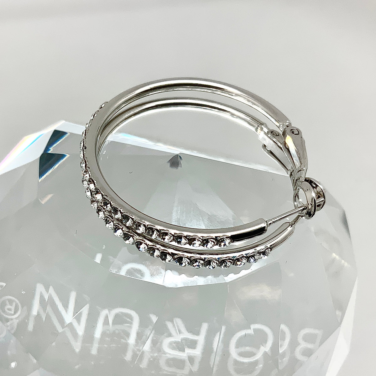 Premium Crystal Hoop Earrings