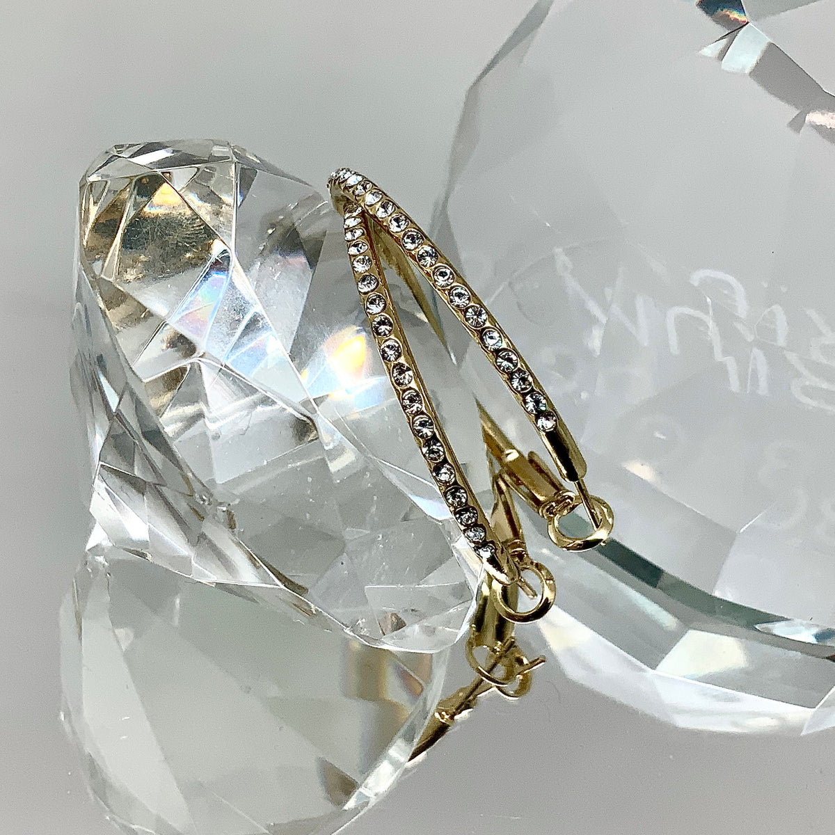 Premium Crystal Hoop Earrings