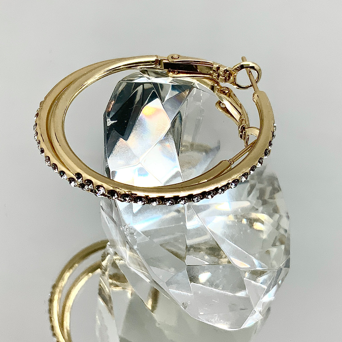 Premium Crystal Hoop Earrings