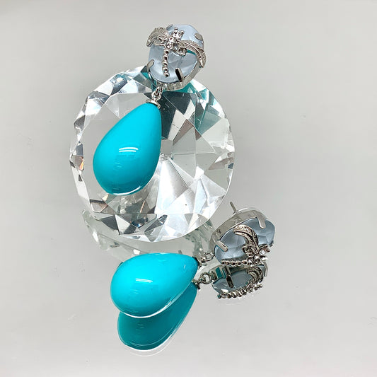 Pearl Crystal Earrings