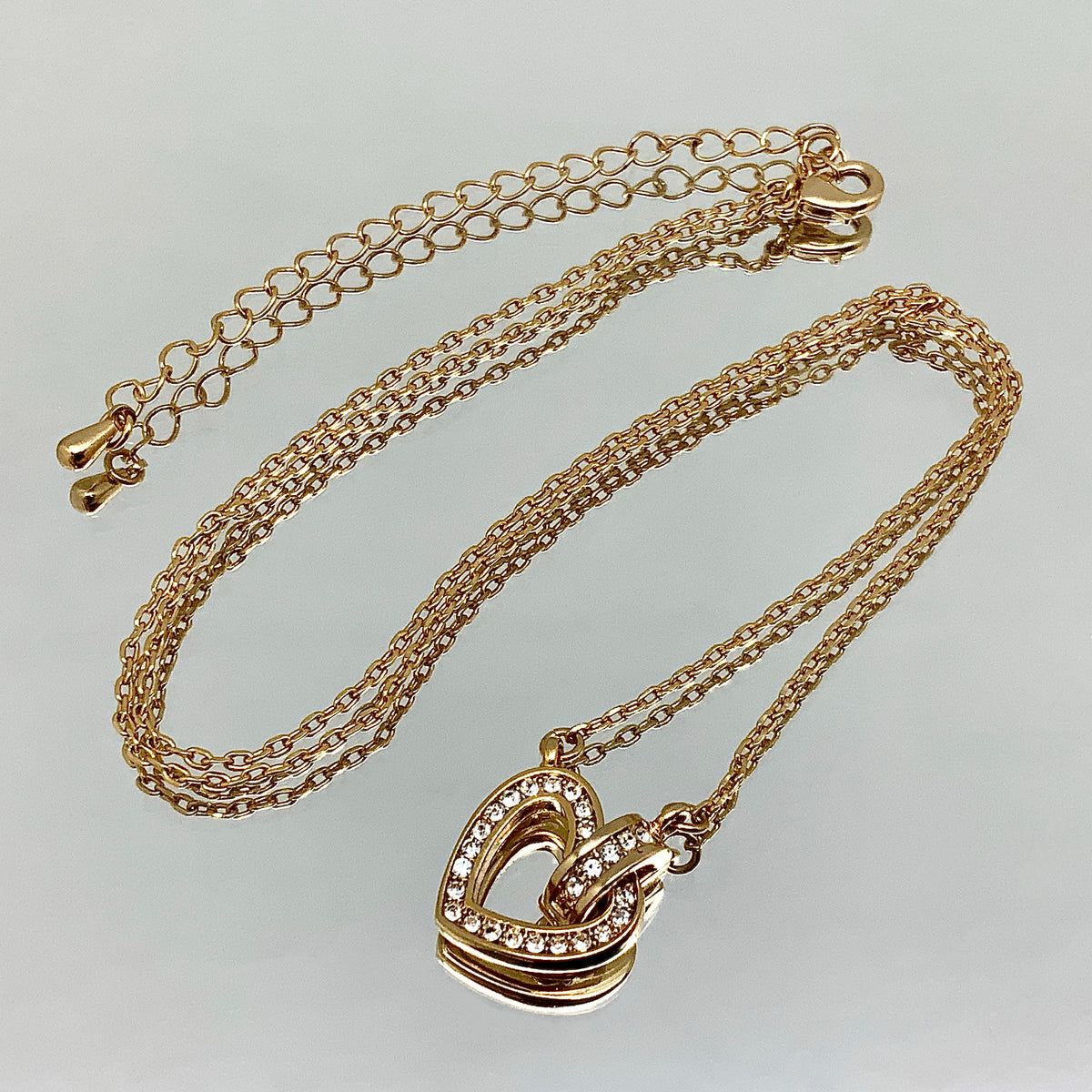 Floating Heart Crystal Set