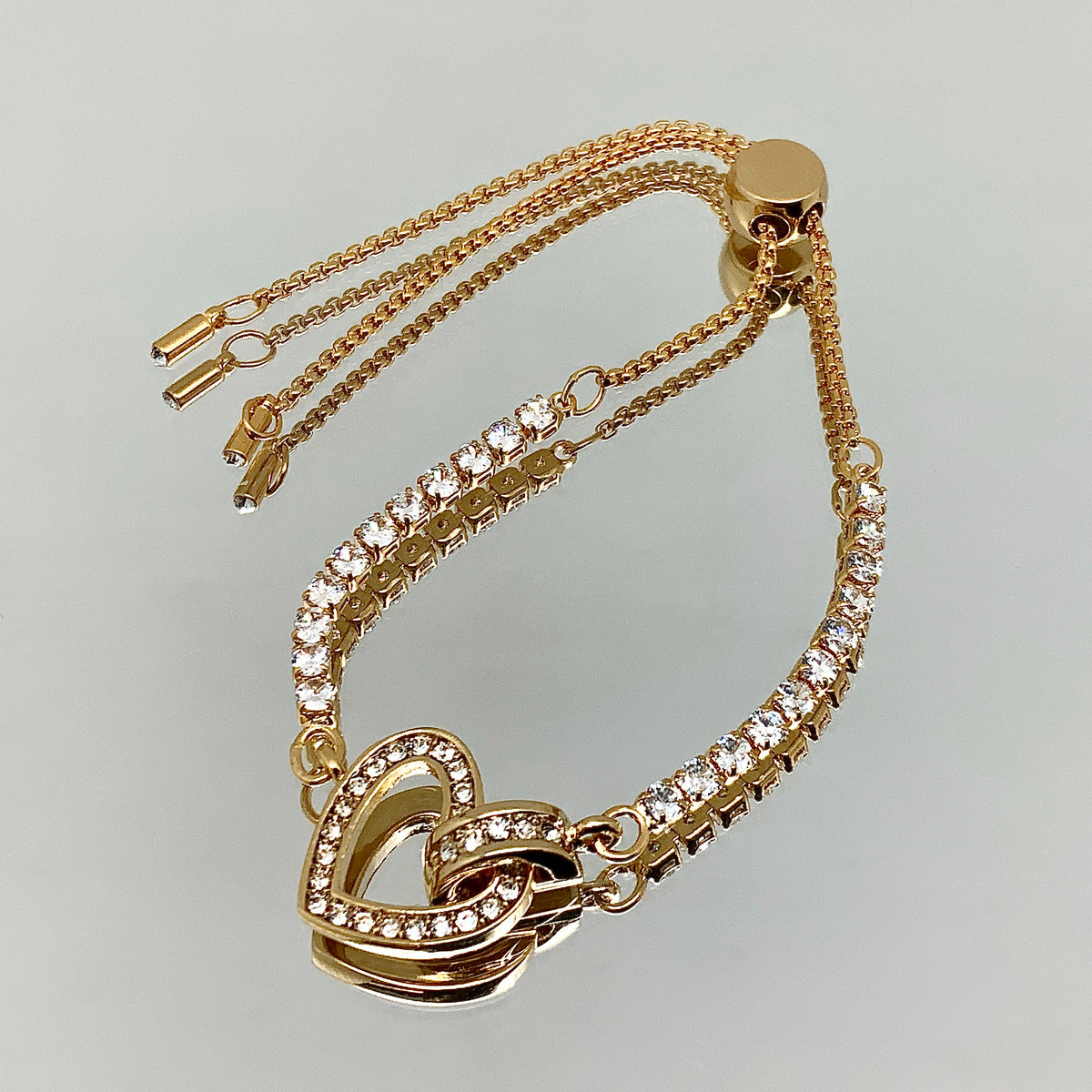 Floating Heart Crystal Set