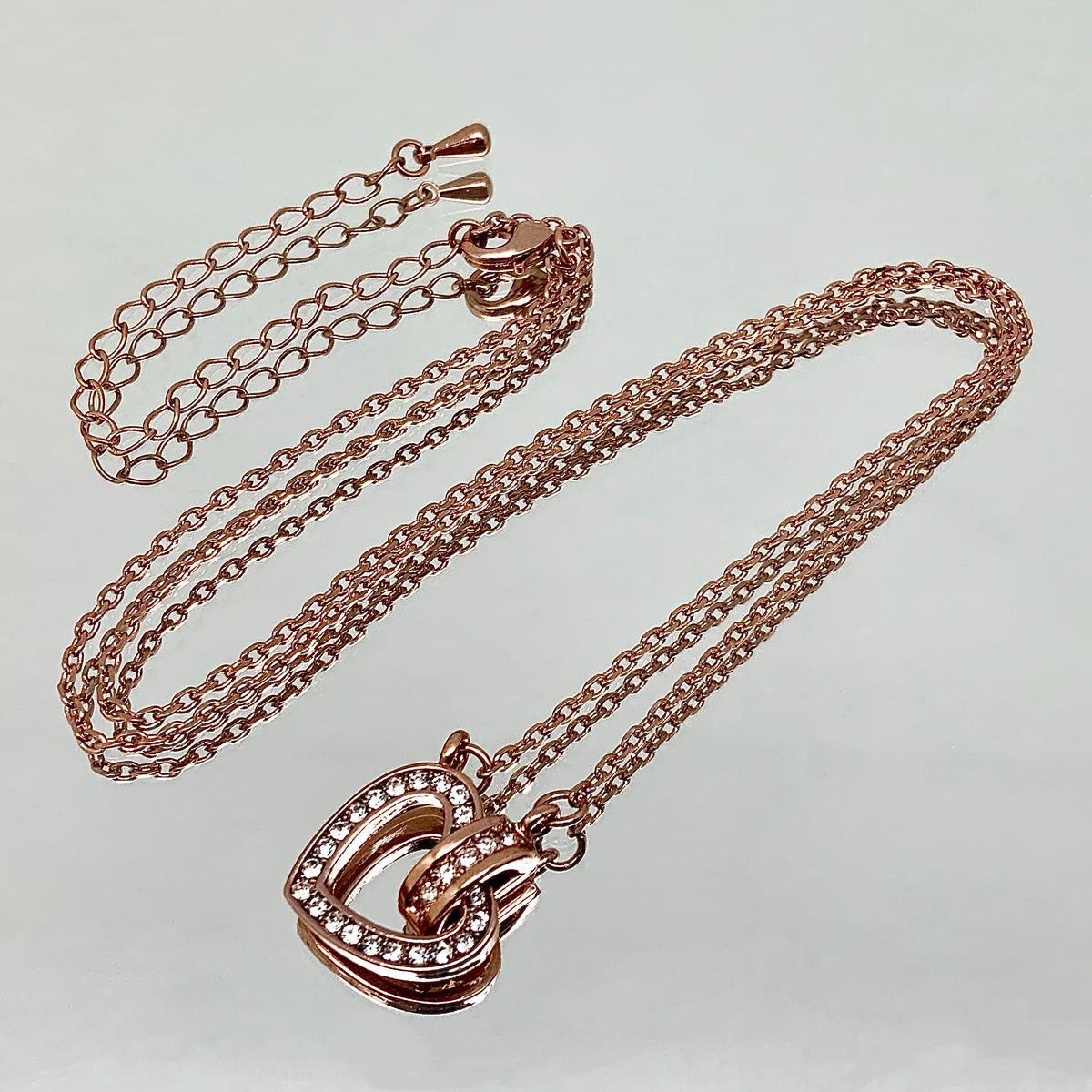 Floating Heart Crystal Set