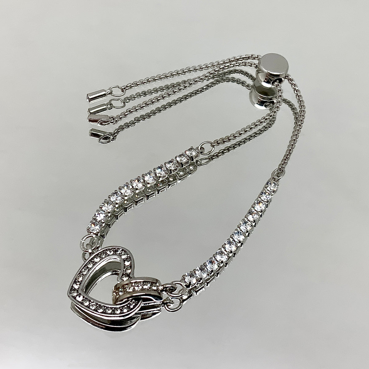 Floating Heart Crystal Set
