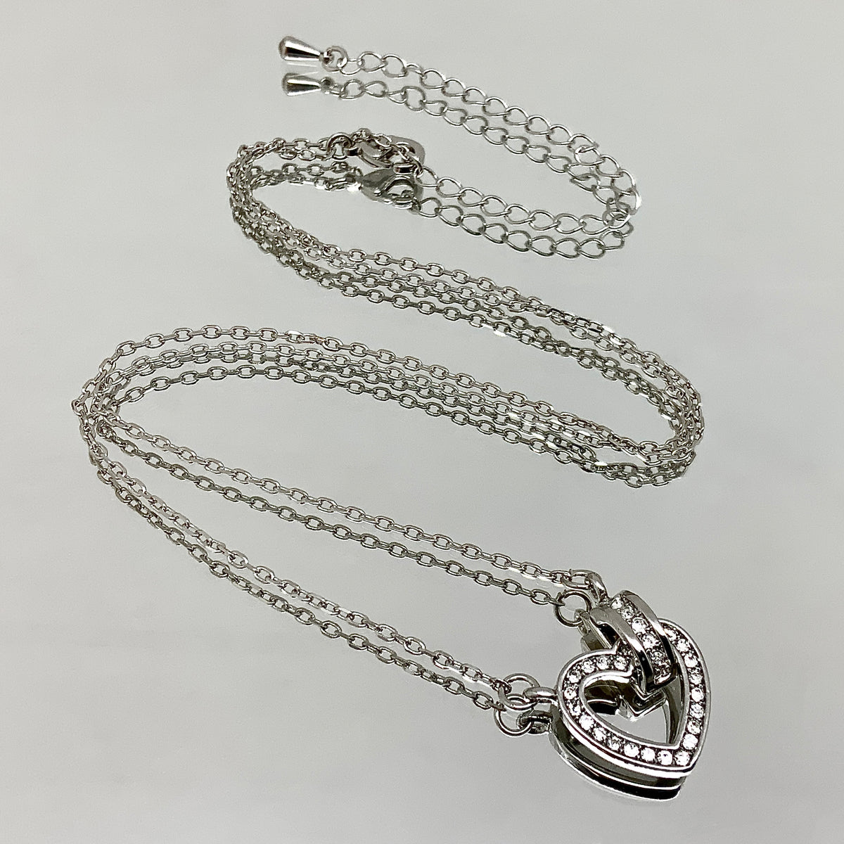 Floating Heart Crystal Set