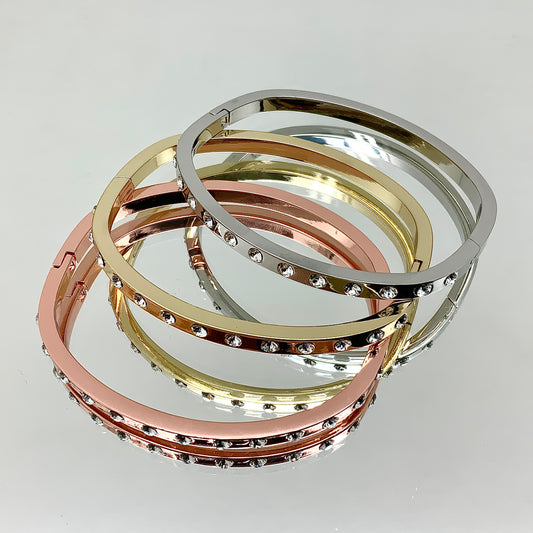 Premium Crystal 4mm Width Bangle