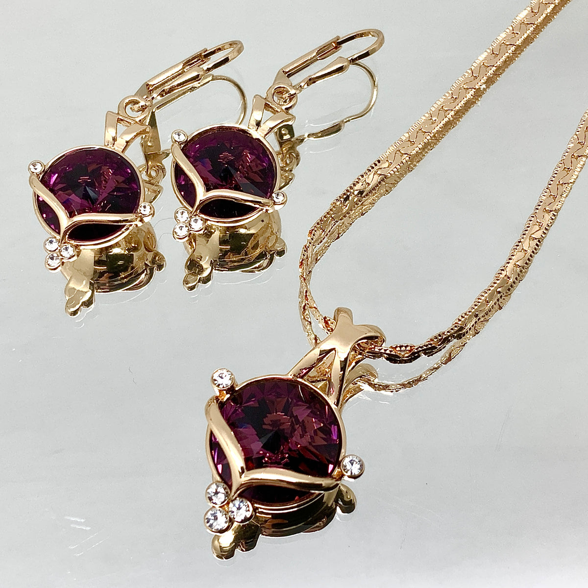 Premium Crystal Rivoli Cut Princess Set