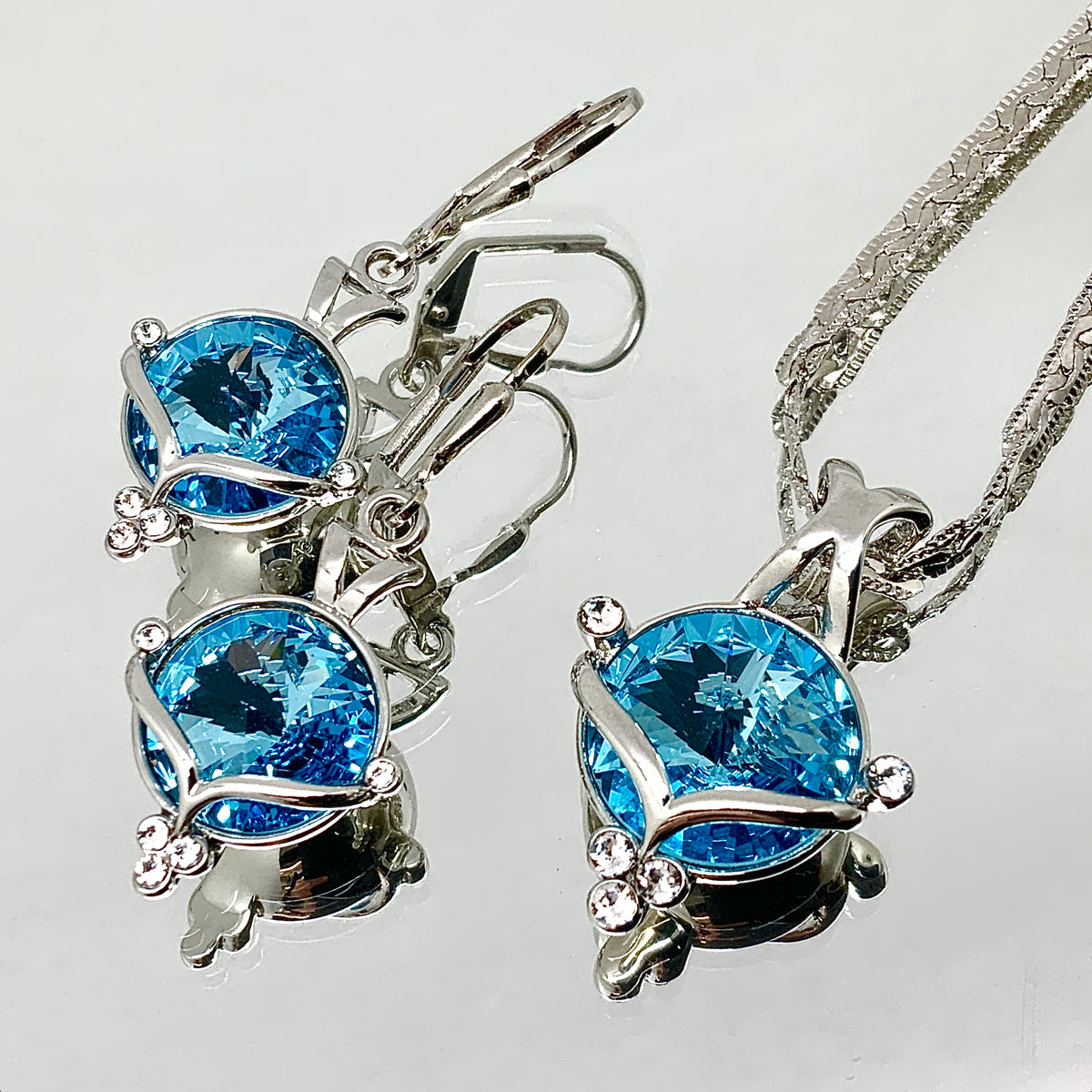 Premium Crystal Rivoli Cut Princess Set