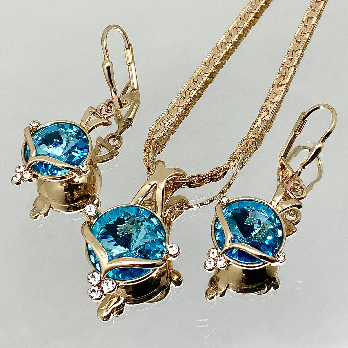 Premium Crystal Rivoli Cut Princess Set