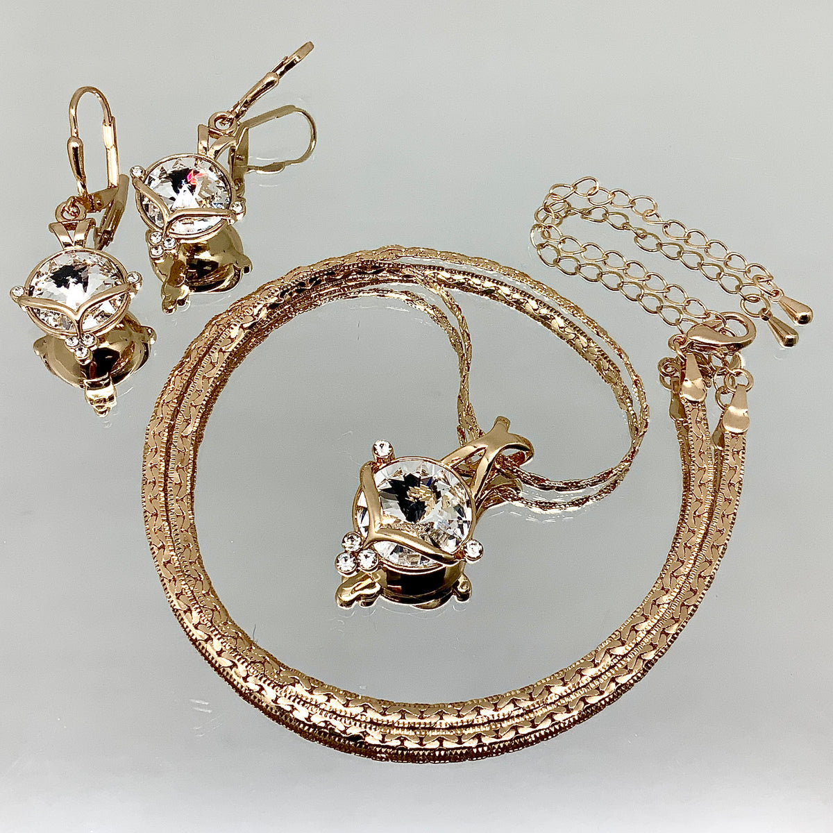 Premium Crystal Rivoli Cut Princess Set