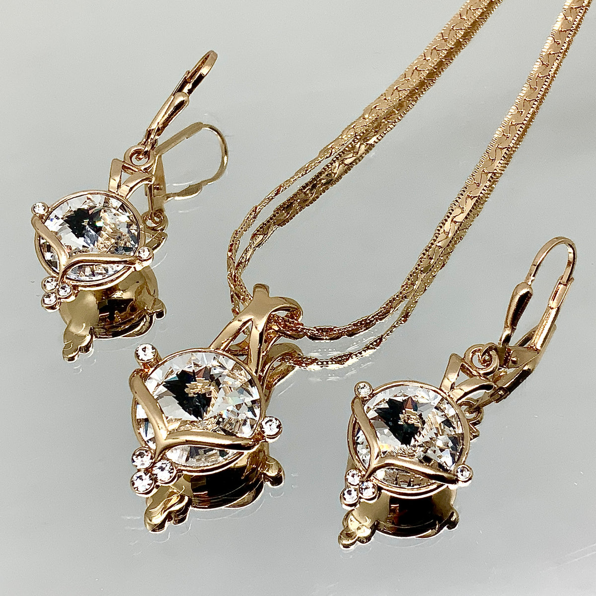Premium Crystal Rivoli Cut Princess Set