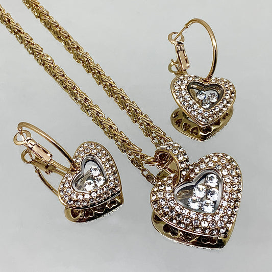 Premium Crystal Floating Heart