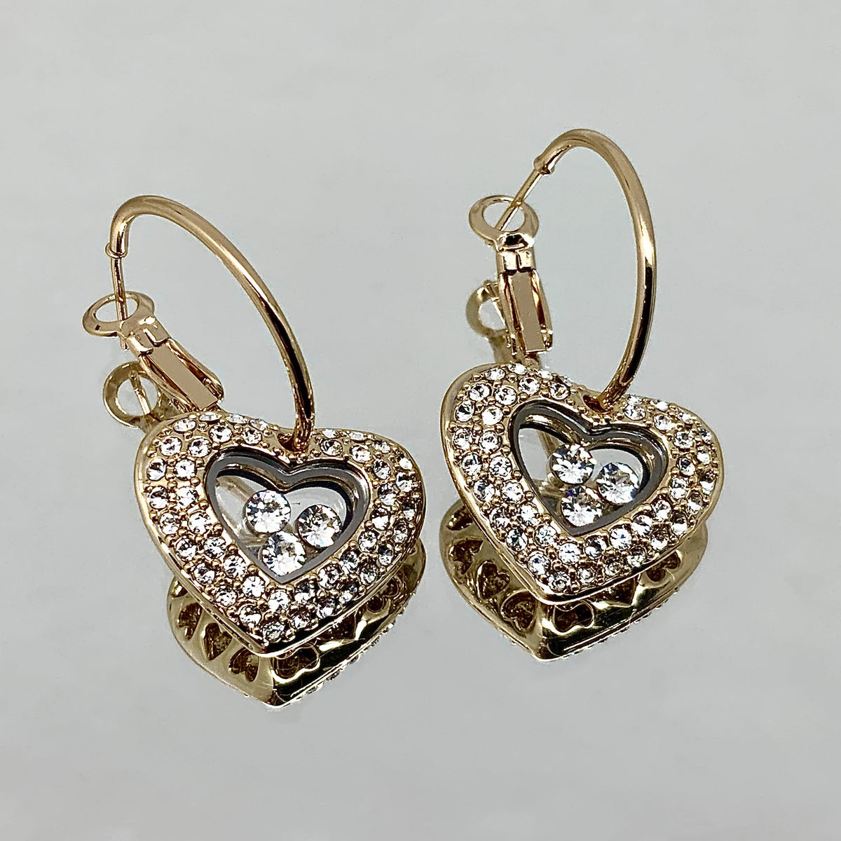 Premium Crystal Floating Heart