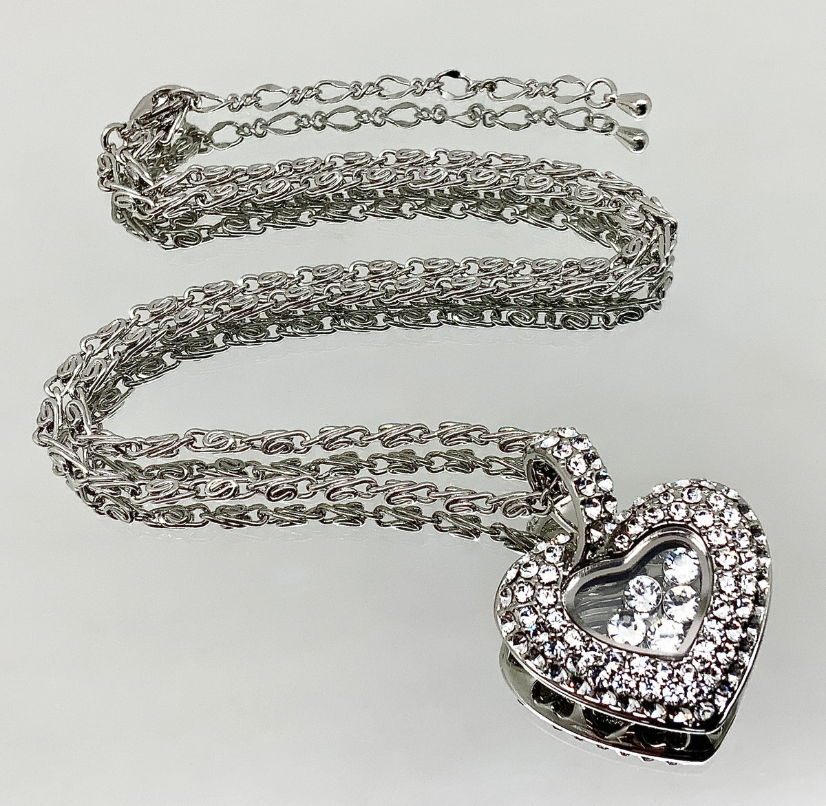 Premium Crystal Floating Heart