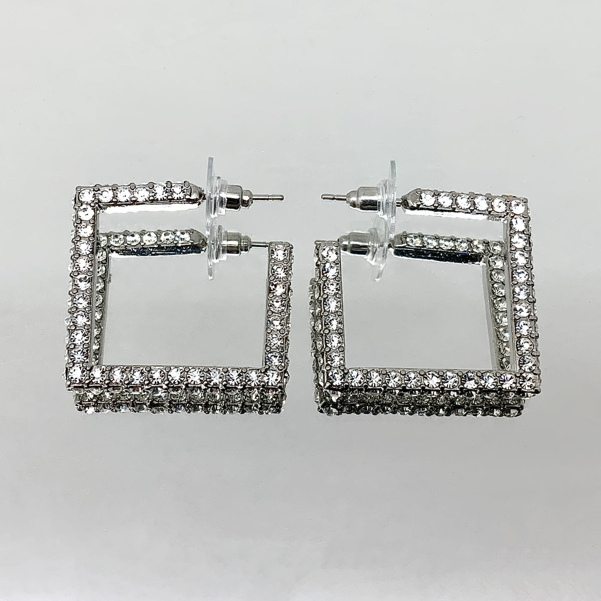 Premium Crystal Square Earrings
