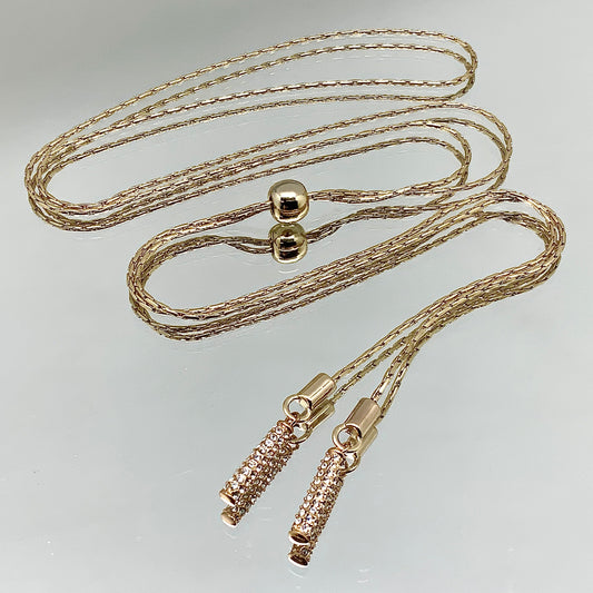 Premium Crystal Lariat Closure Necklace
