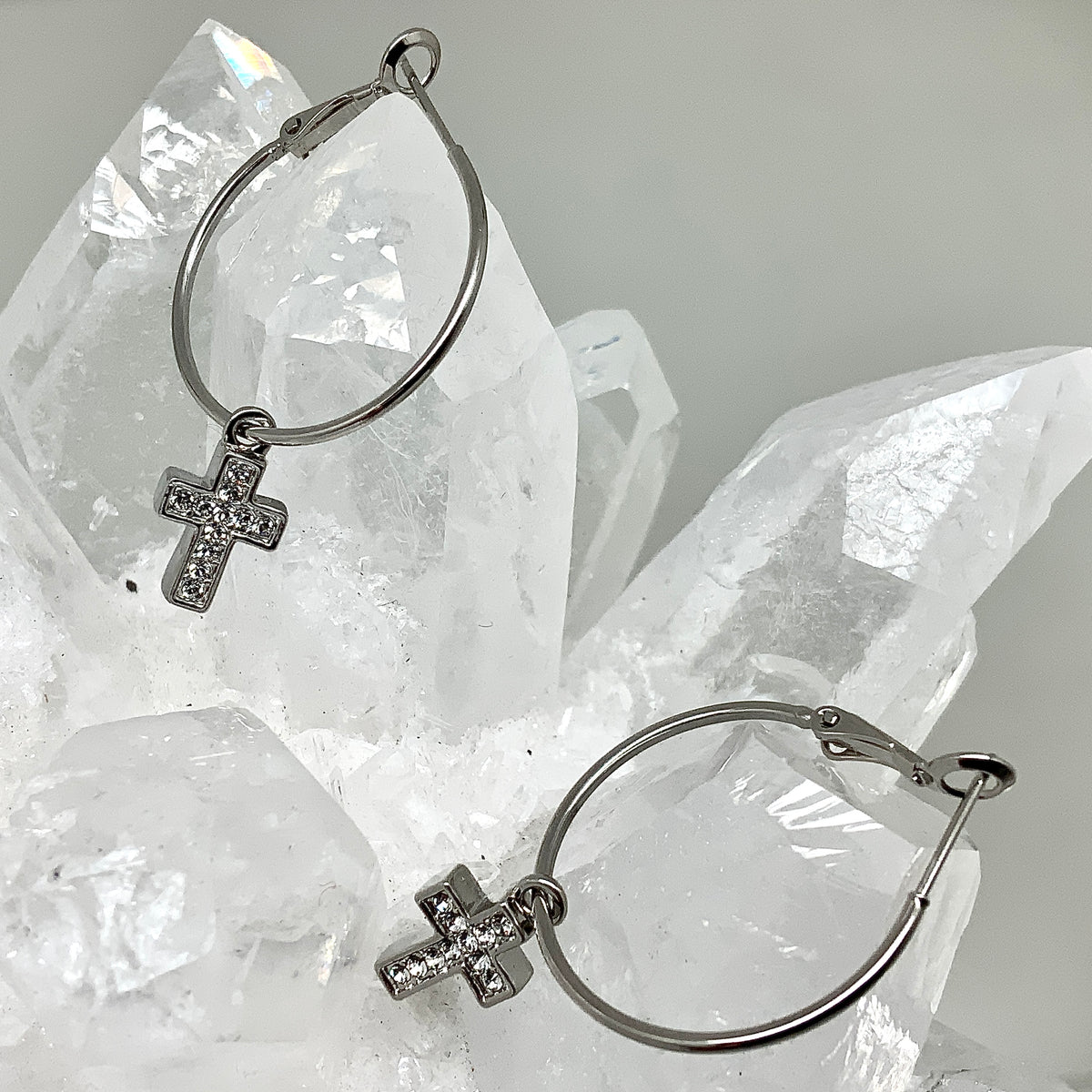 Premium Crystal Small Cross Set