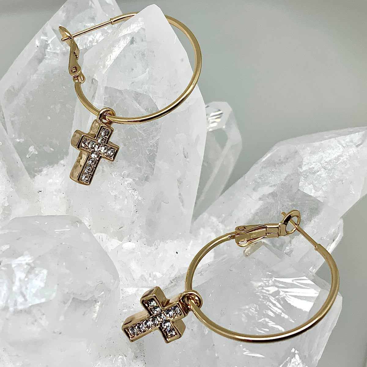 Premium Crystal Small Cross Set