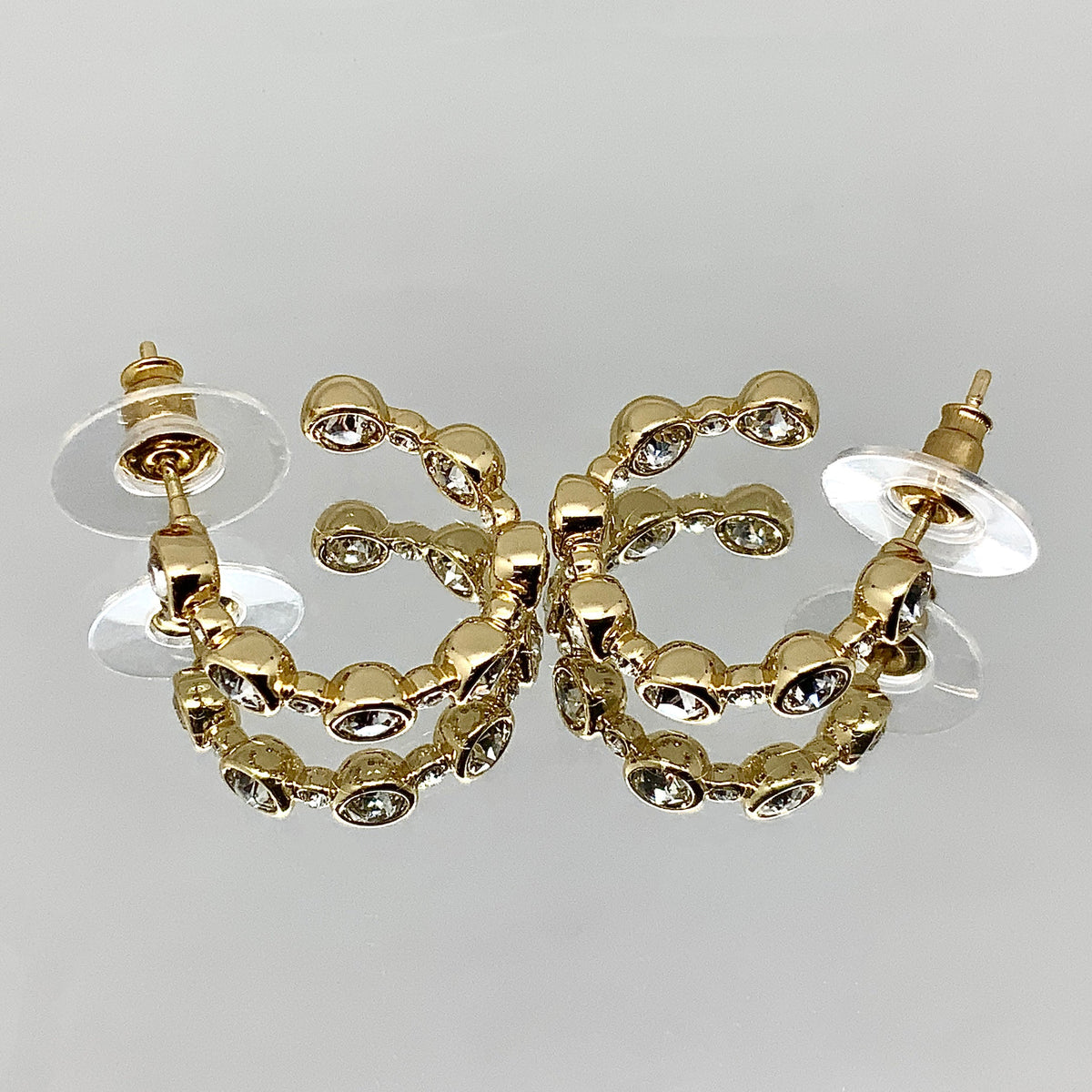 Bubble Crystal Cluster Earrings