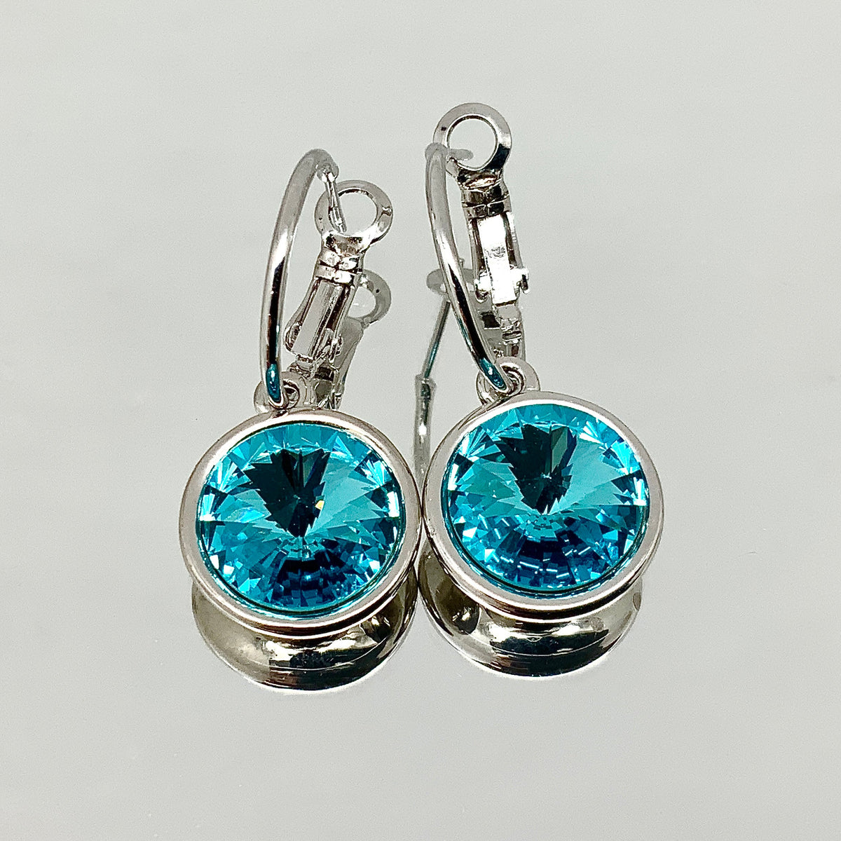 Rivoli Cut Crystal Earrings