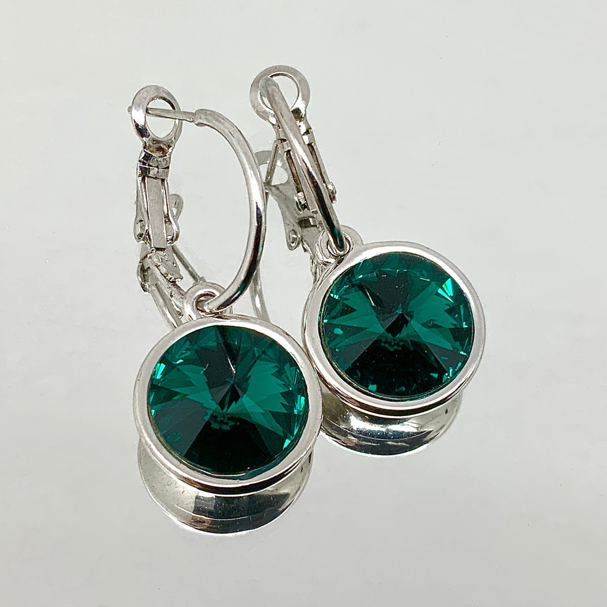 Rivoli Cut Crystal Earrings