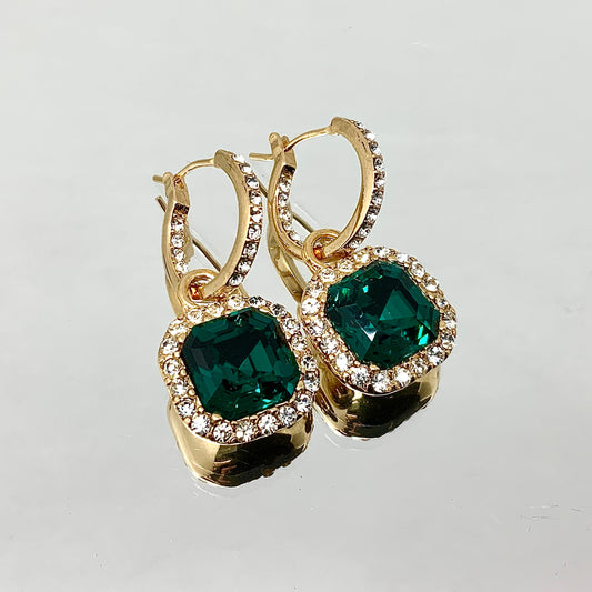 Premium Crystal Asscher Cut Earrings