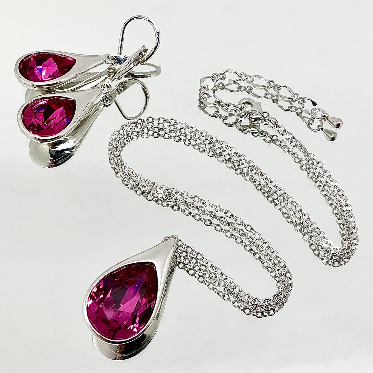 Teardrop Cut Premium Crystal Set