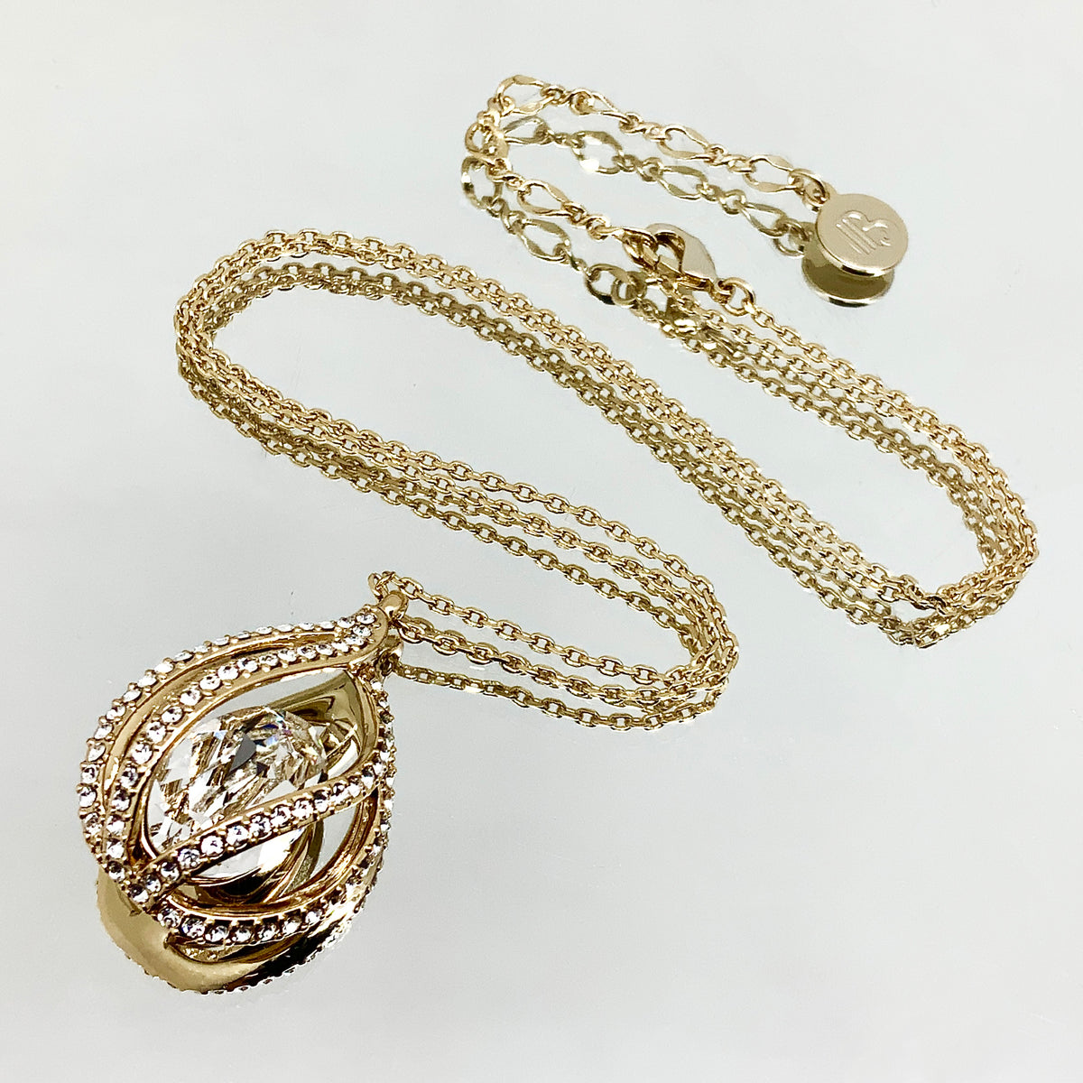 Teardrop Shape Oval Crystal Set
