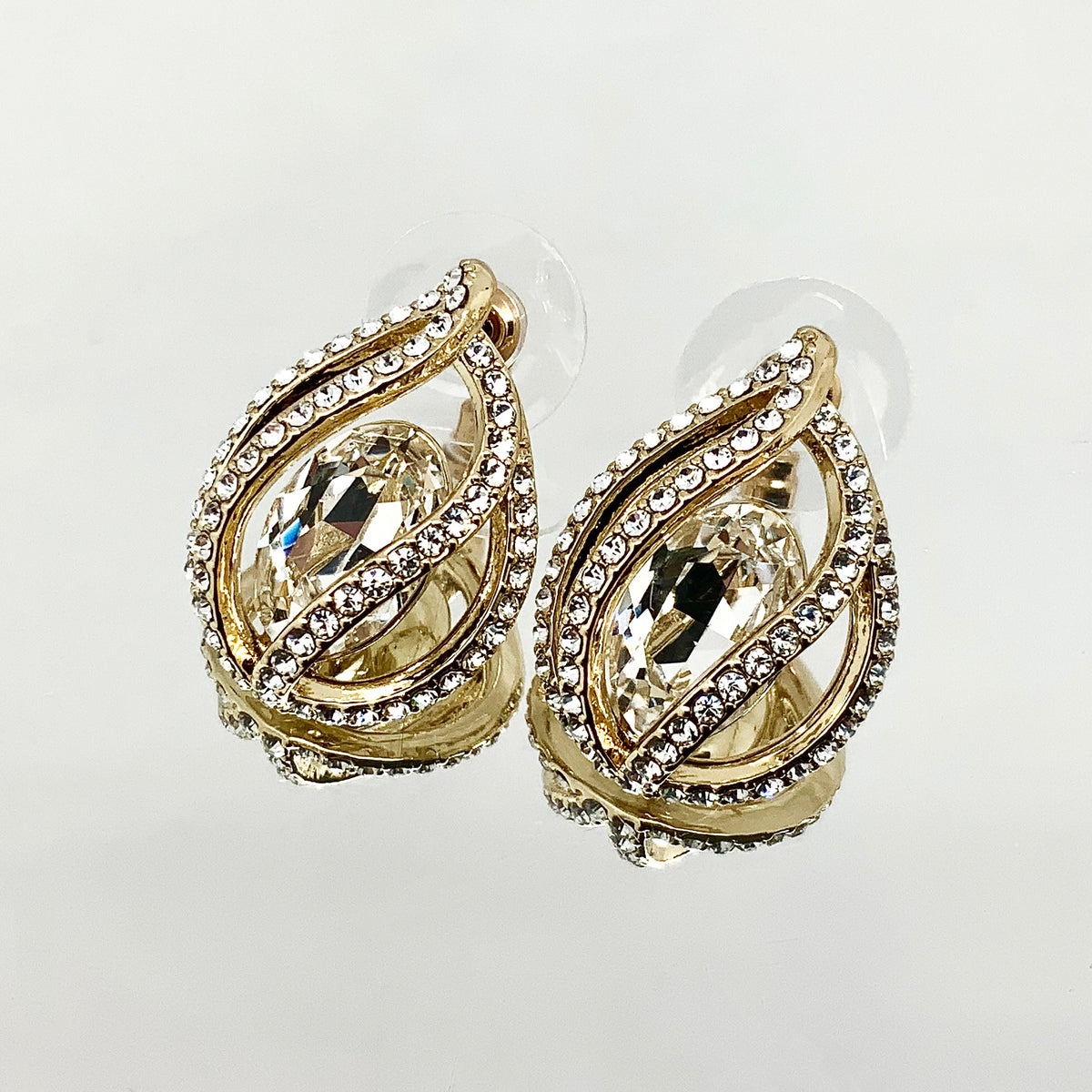 Teardrop Shape Oval Crystal Set