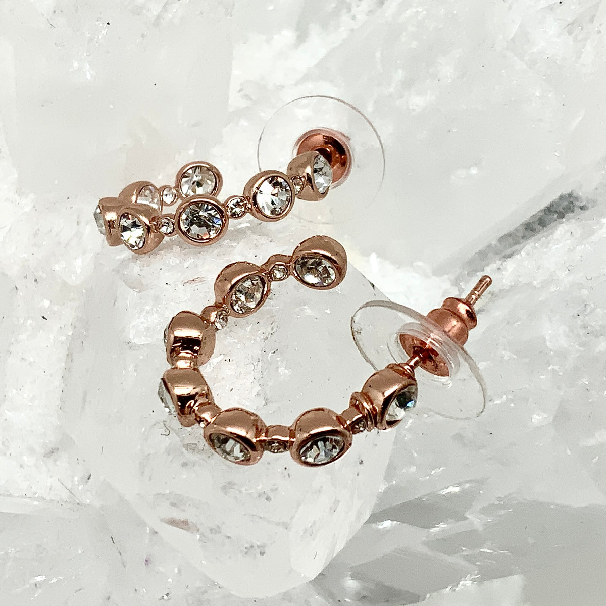 Bubble Crystal Cluster Earrings
