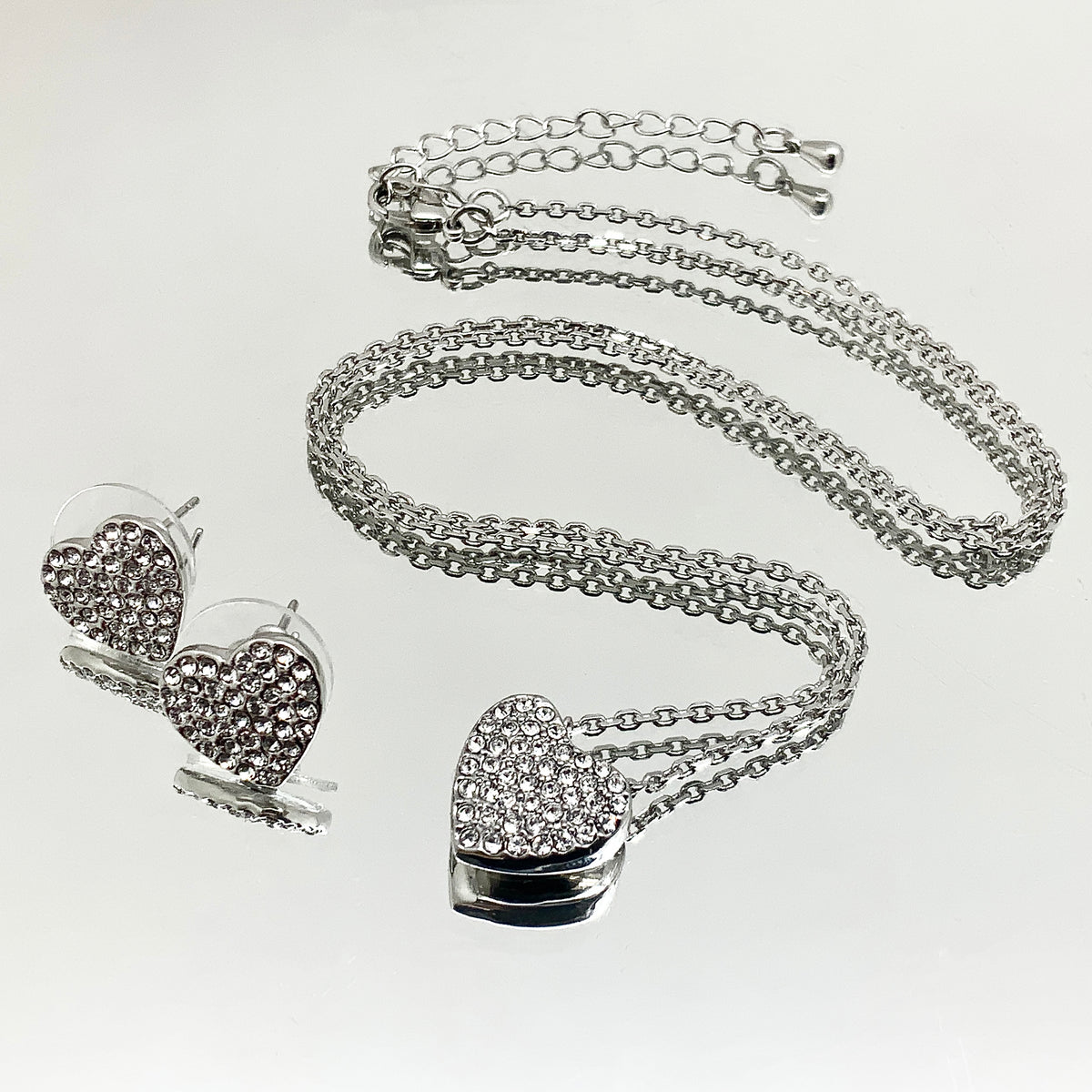 Premium Crystal Heart Set