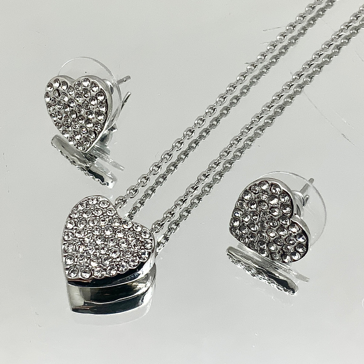 Premium Crystal Heart Set