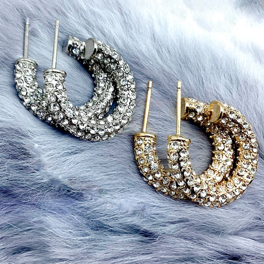 Crystal Hoop Earrings