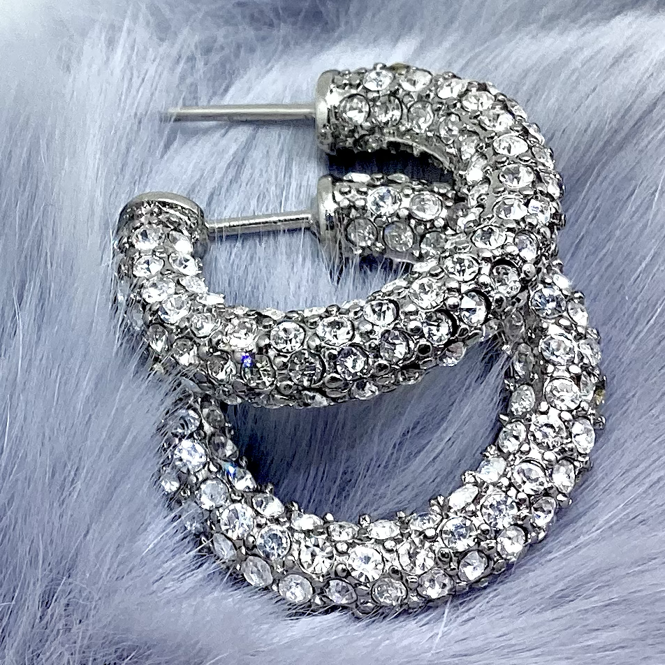 Crystal Hoop Earrings