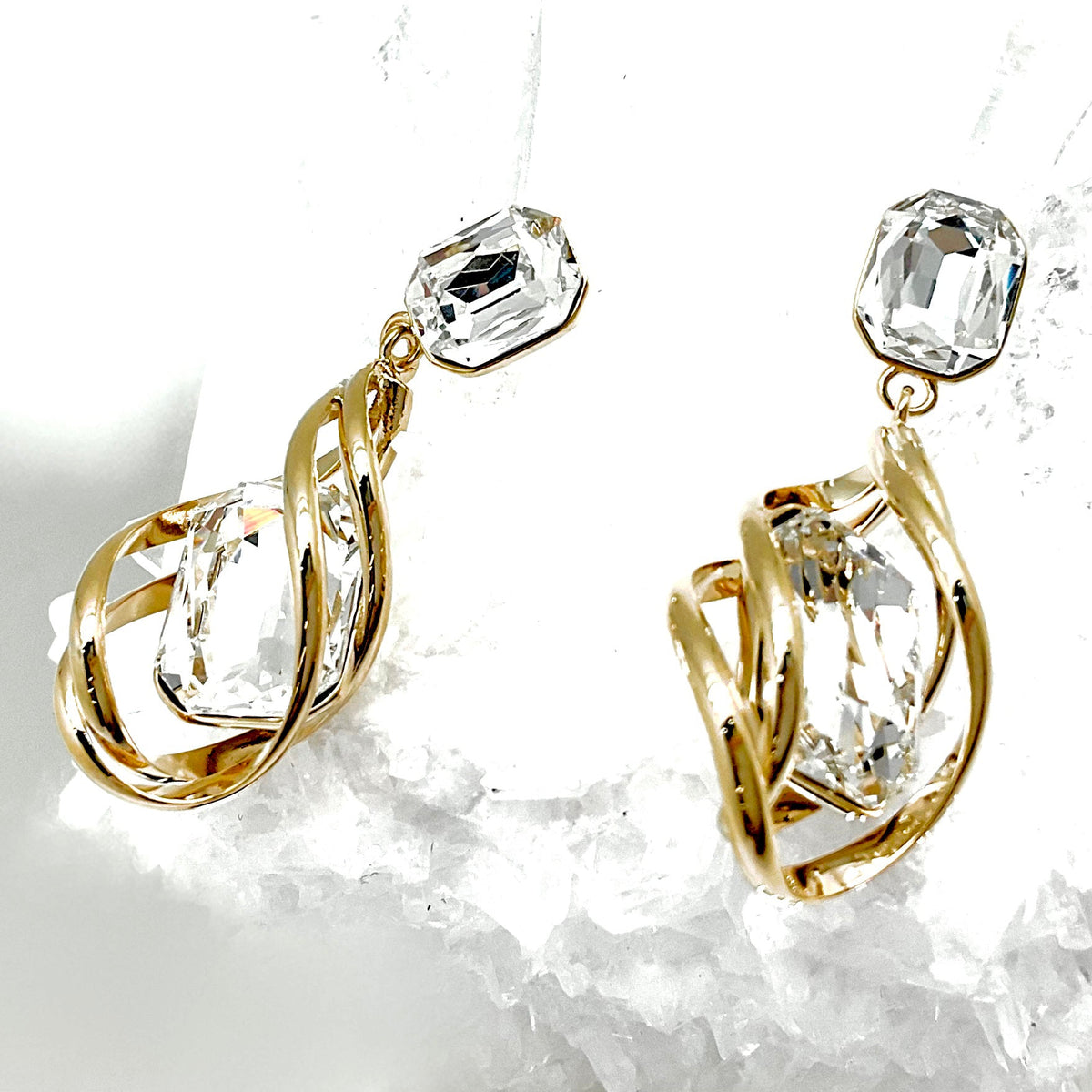Emerald Cut Premium Crystal Set
