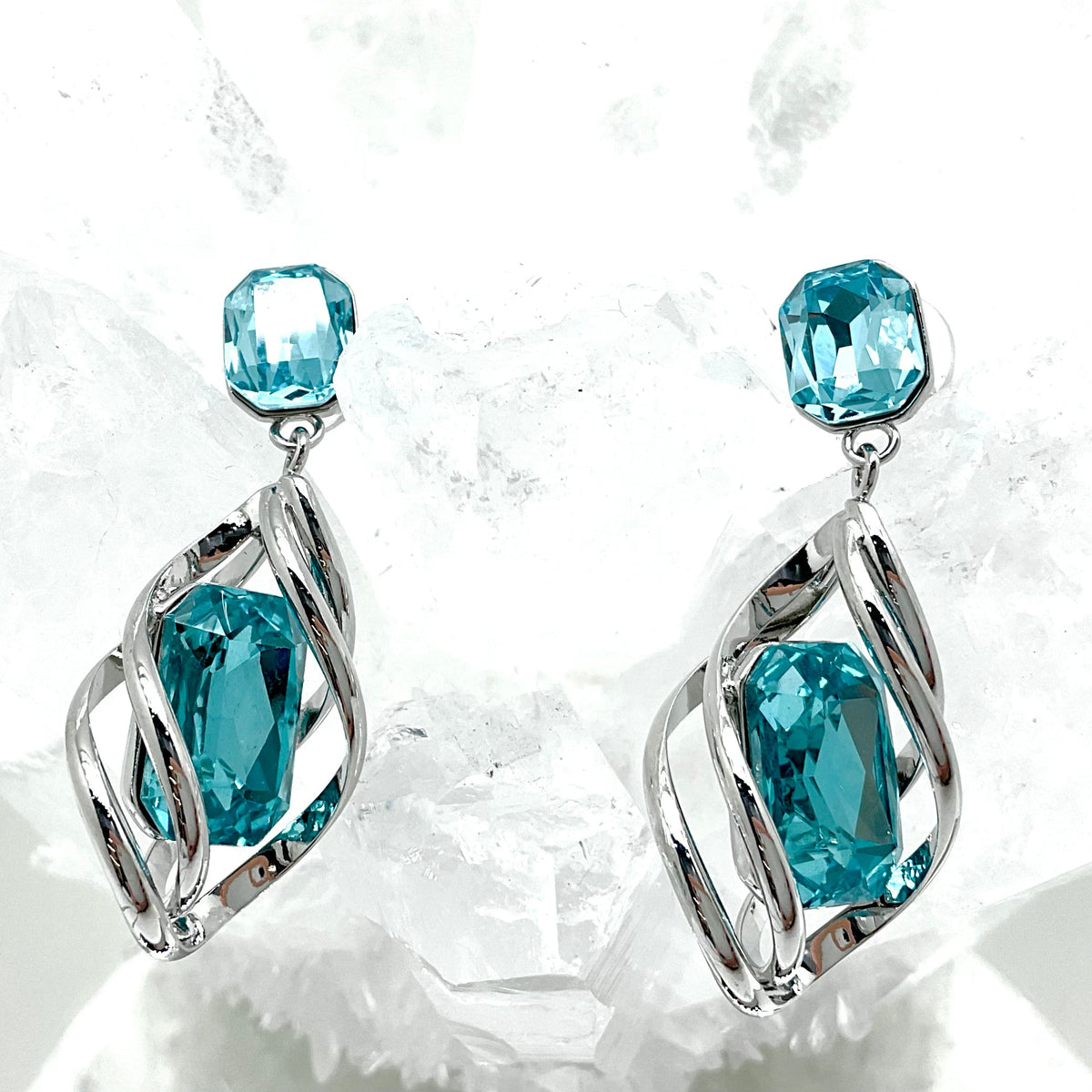 Emerald Cut Premium Crystal Set