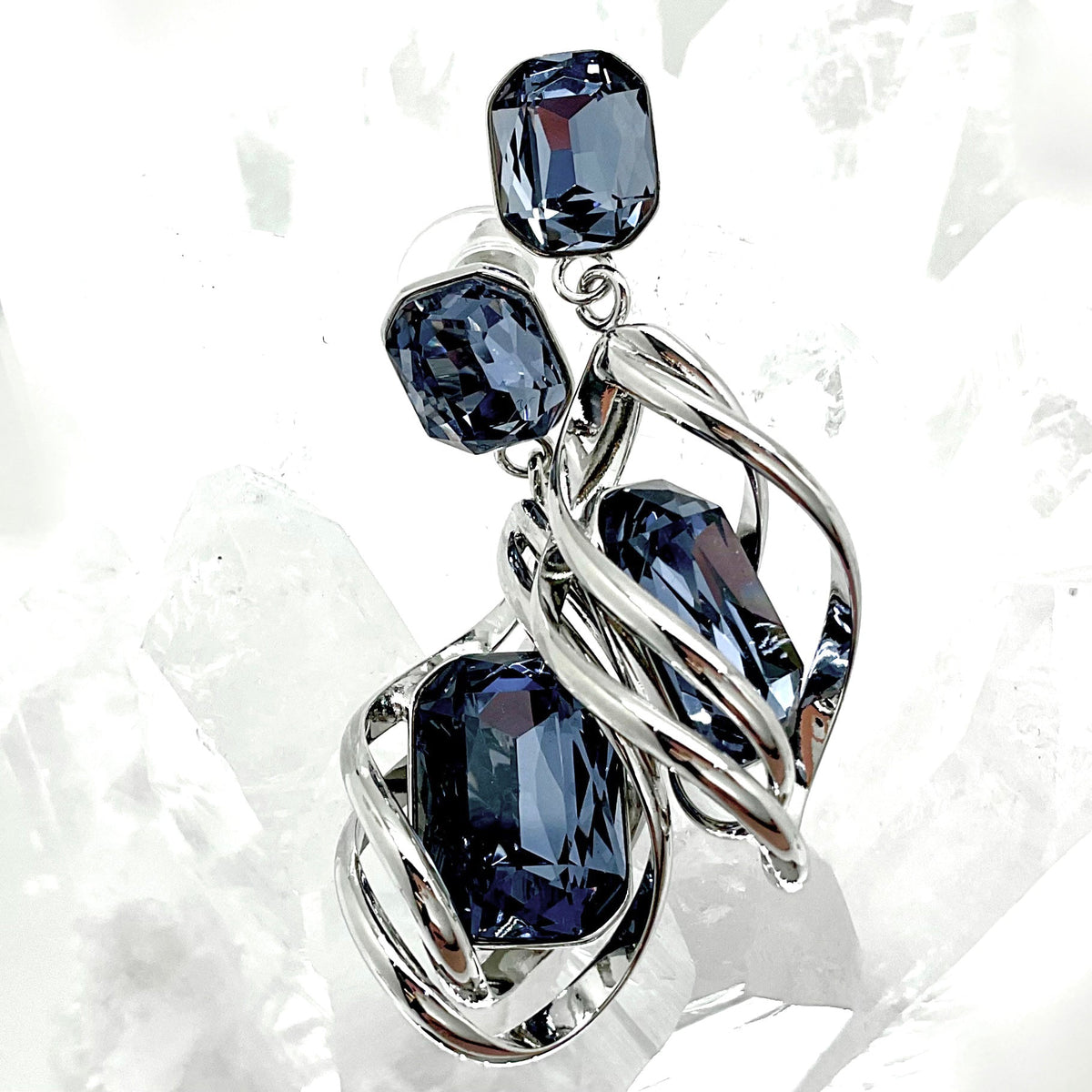 Emerald Cut Premium Crystal Set