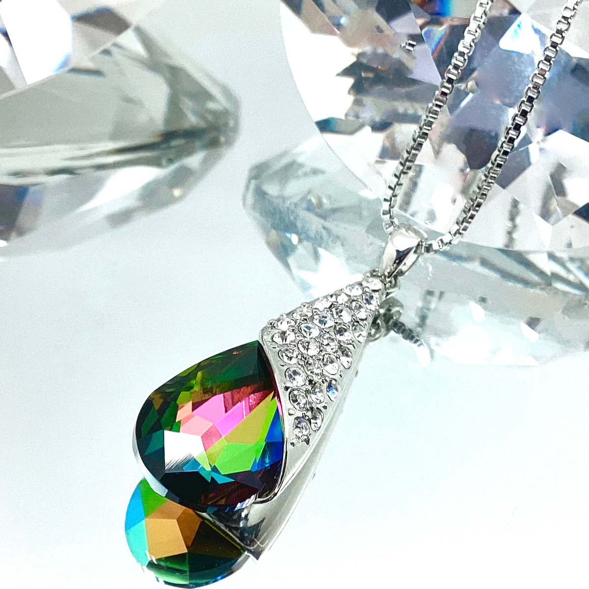 Premium Crystal Teardrop Set