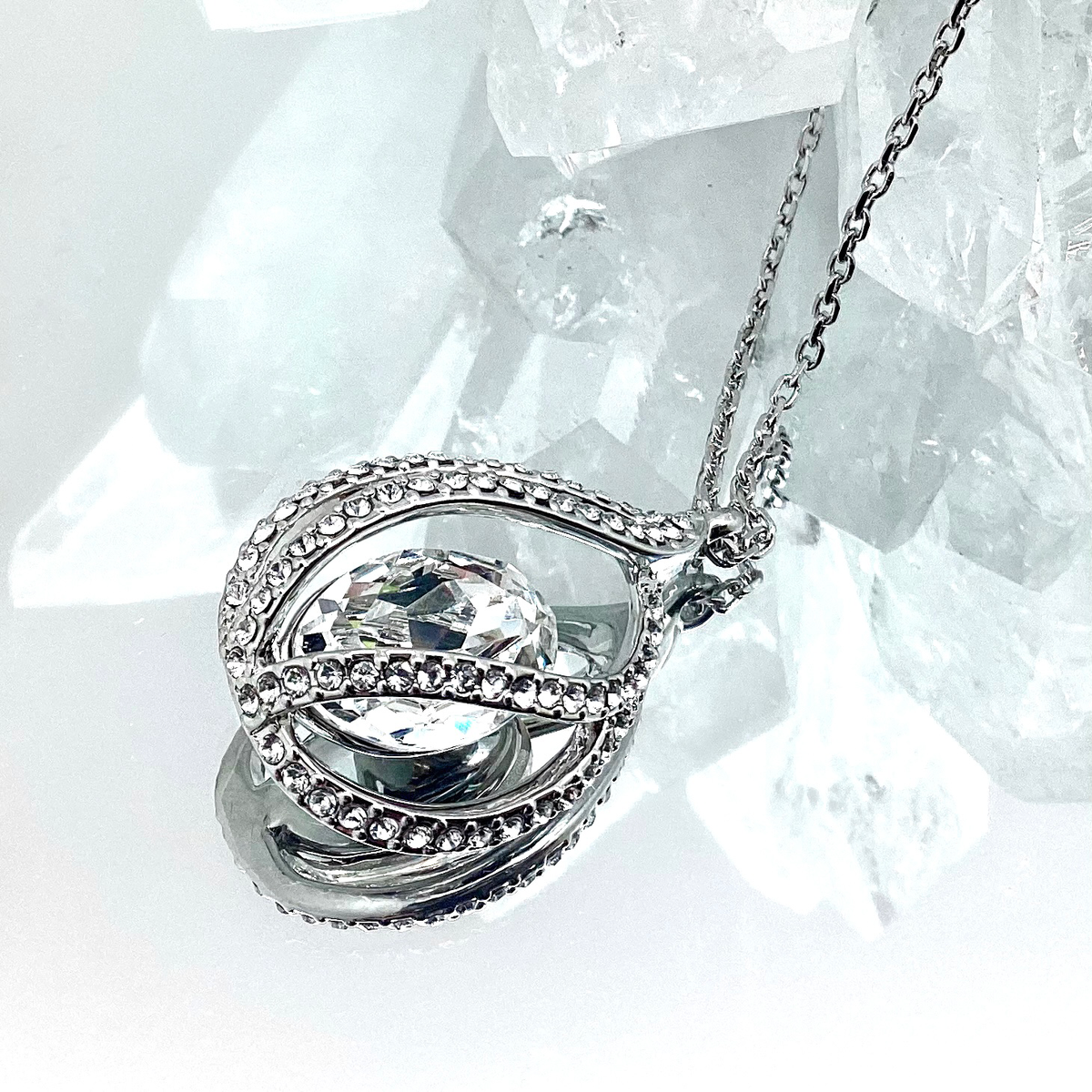 Teardrop Shape Oval Crystal Set